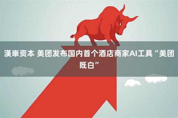 漢崋资本 美团发布国内首个酒店商家AI工具“美团既白”
