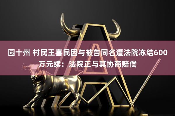 园十州 村民王喜民因与被告同名遭法院冻结600万元续：法院正与其协商赔偿
